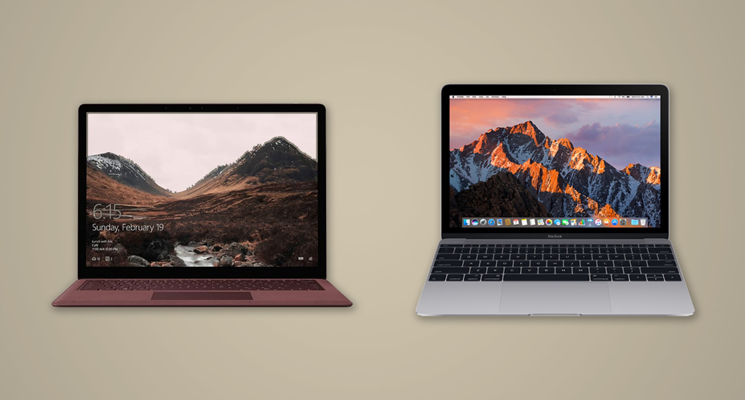 Microsoft Surface Laptop vs. 12inch MacBook