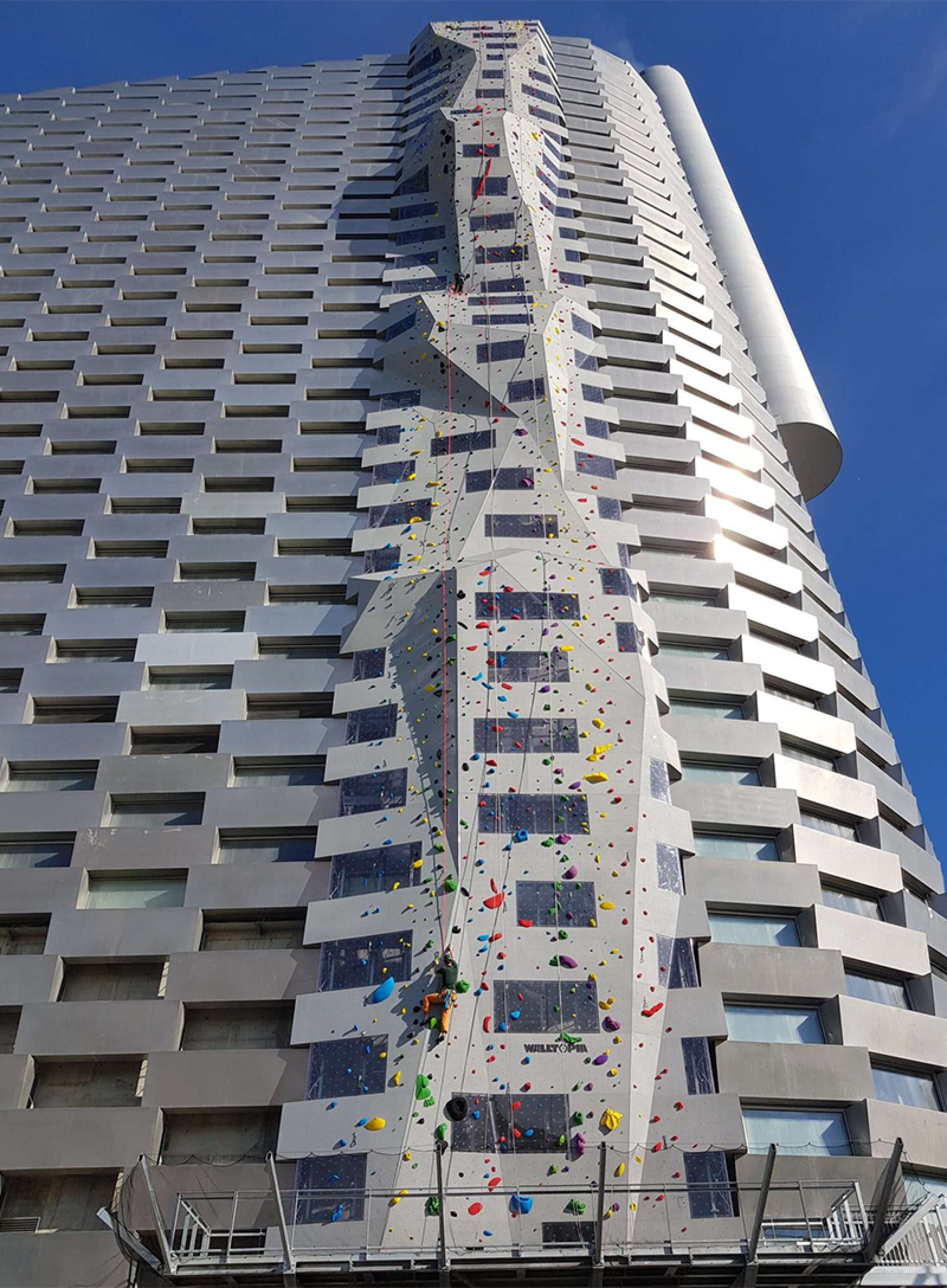 World's tallest climbing wall takes shape in Copenhagen