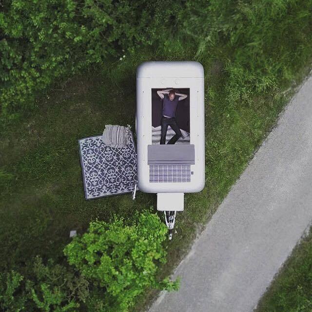 Shown here on the LT360, the available retractable soft-top is a big part of what separates Lume Traveler caravans from others