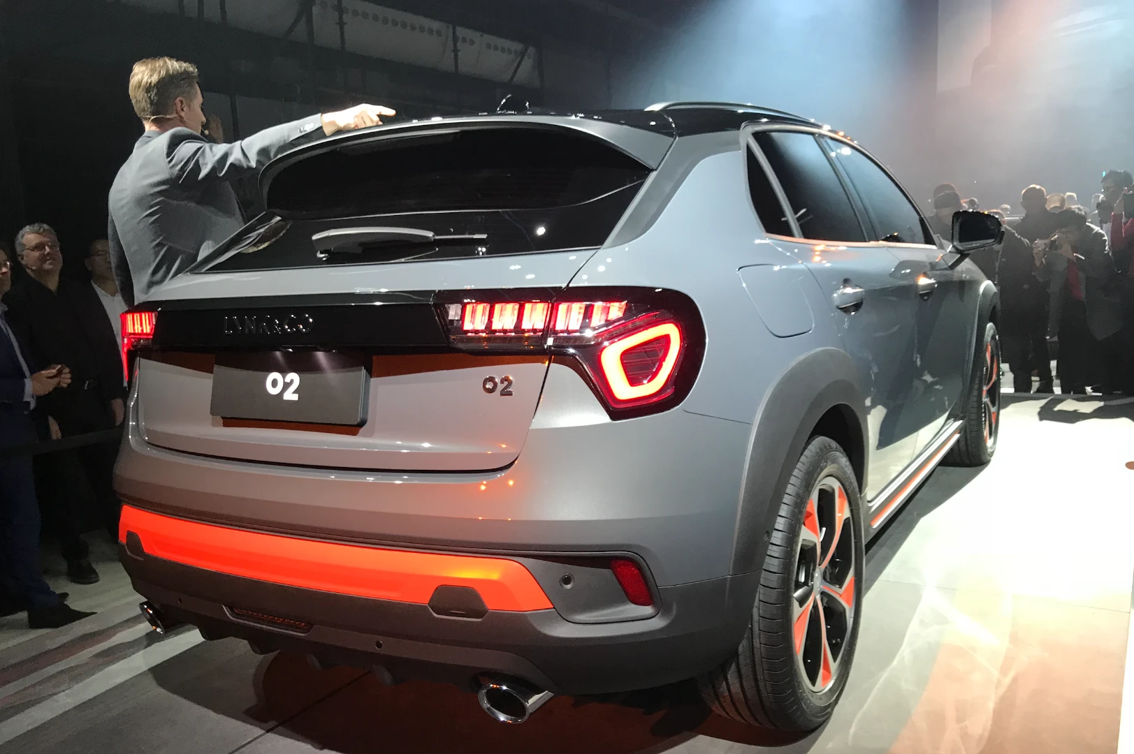 The model combines the body of a hatchback with the chassis of an SUV