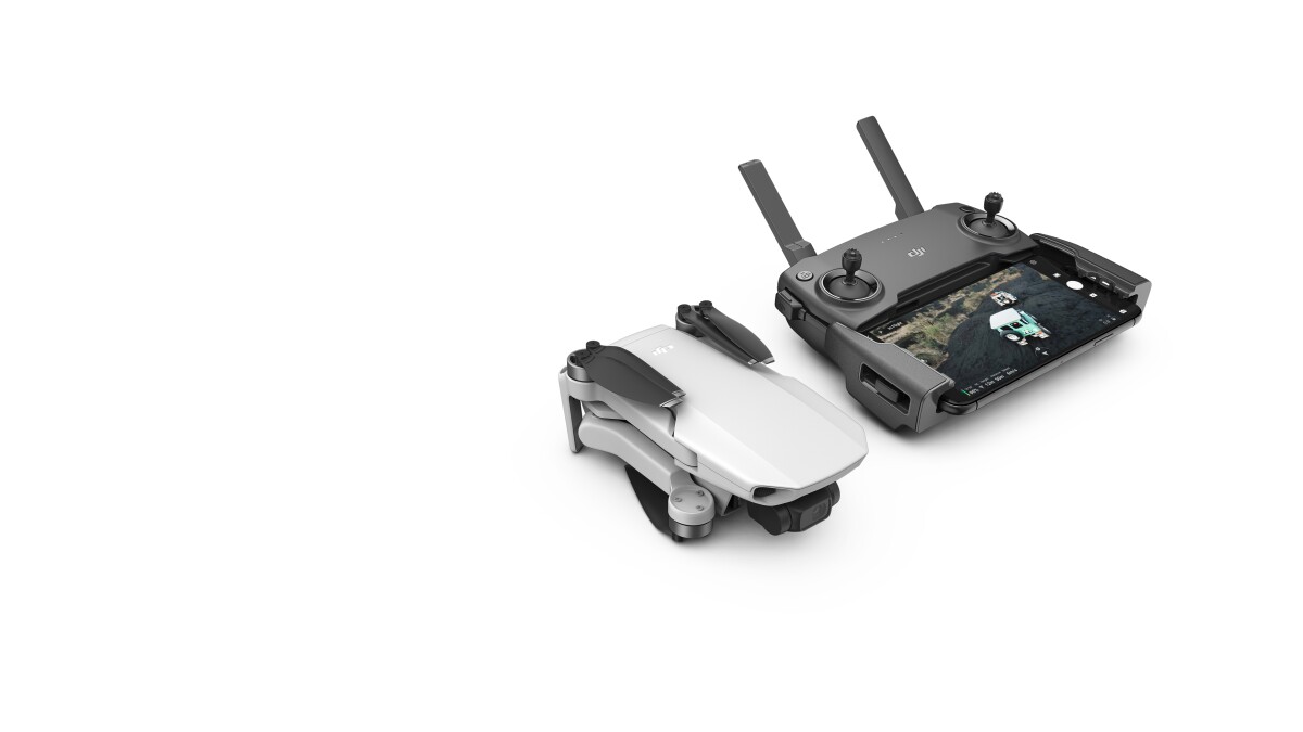 The Mavic Mini launches with a new Fly app and remote control unit