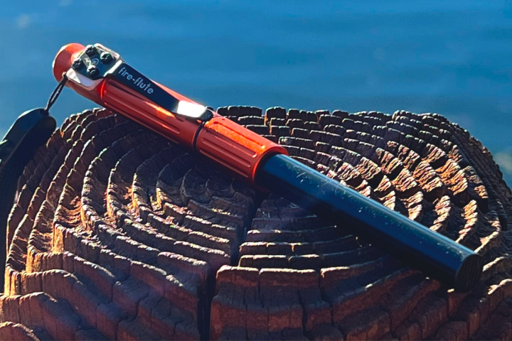 Outdoor Element's Fire Flute can spark a fire and whistle for help in emergencies