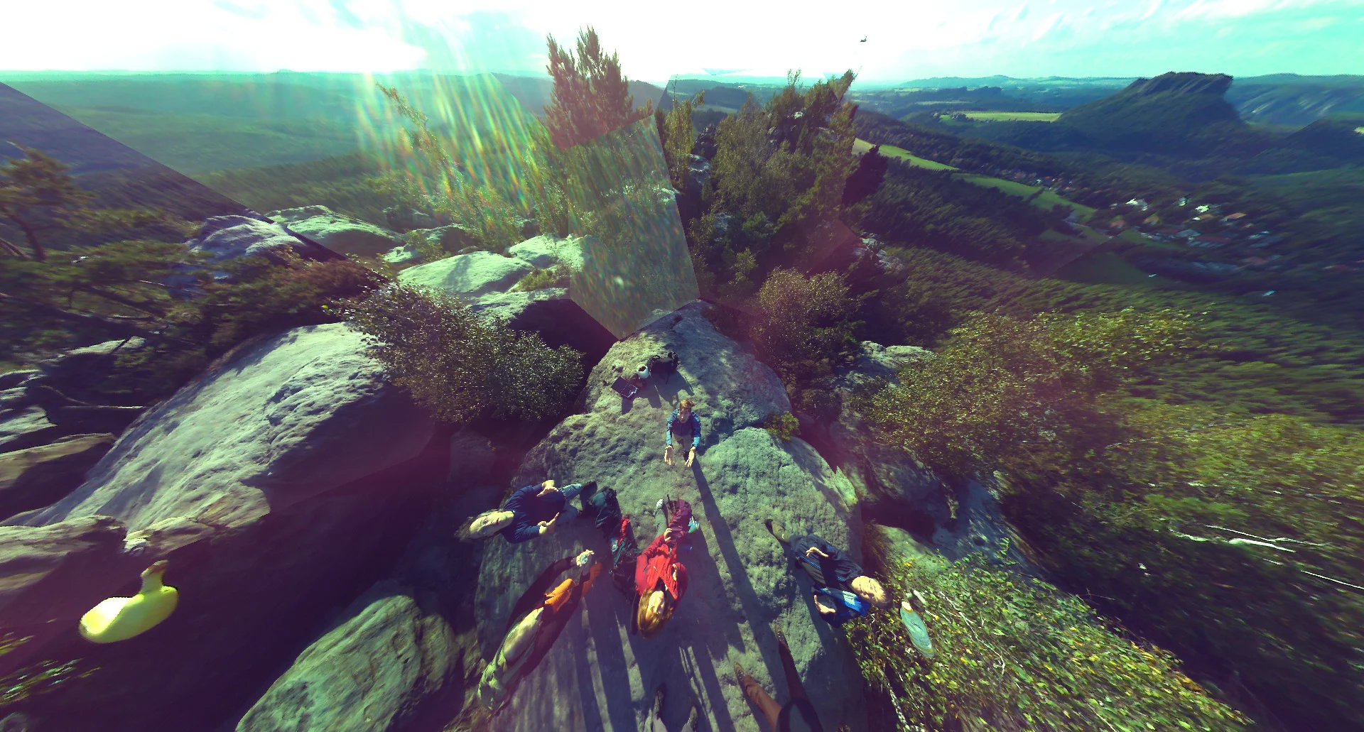 A sample image from the throwable ball camera (Photo courtesy Jonas Pfeil)