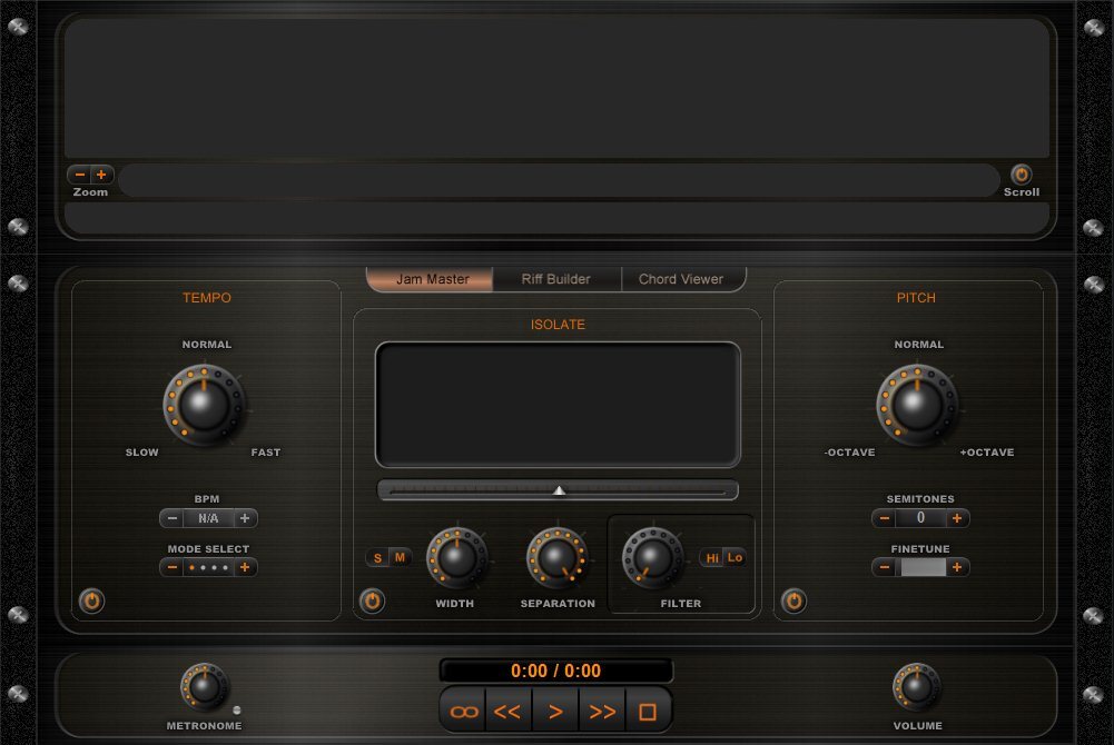 The Riffstation user interface