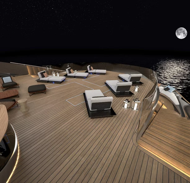 One of the Aurea's three decks