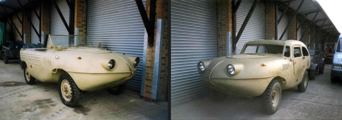 The Wheatcroft Collection includes two original Trippel SG-6 vehicles built for the German military prior to WWII, the one at left being a production model and the one at right being the closed cab prototype