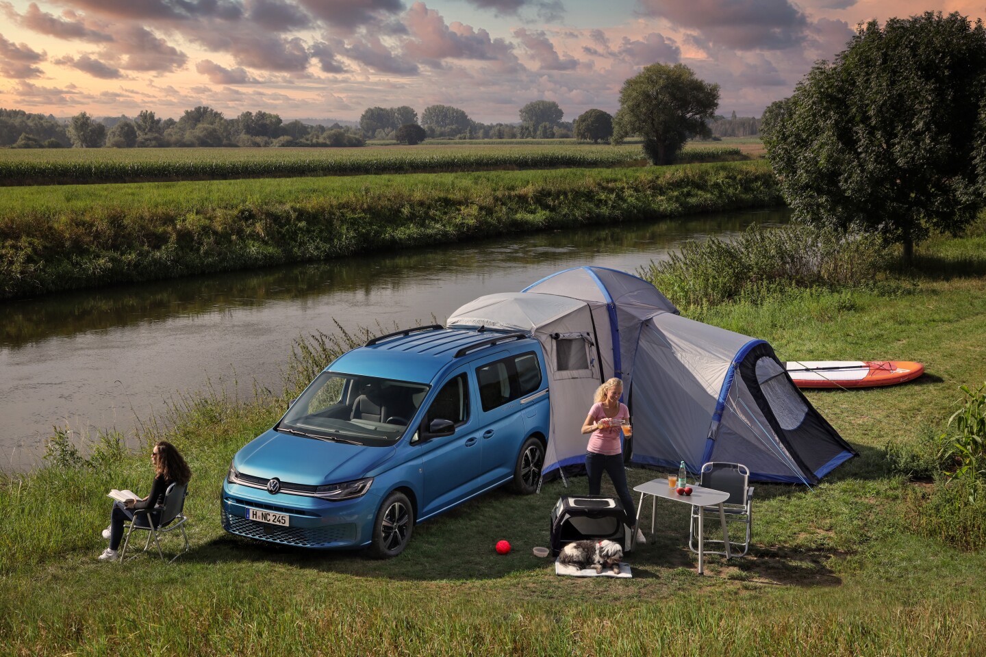 The tent will follow the new Caddy California to market, adding extra sleeping and protected storage