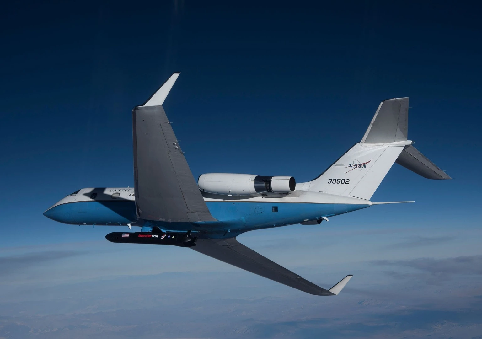 X-60A attached to its mothership