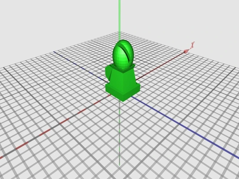 Larson's bishop piece model, designed using Tinkercad