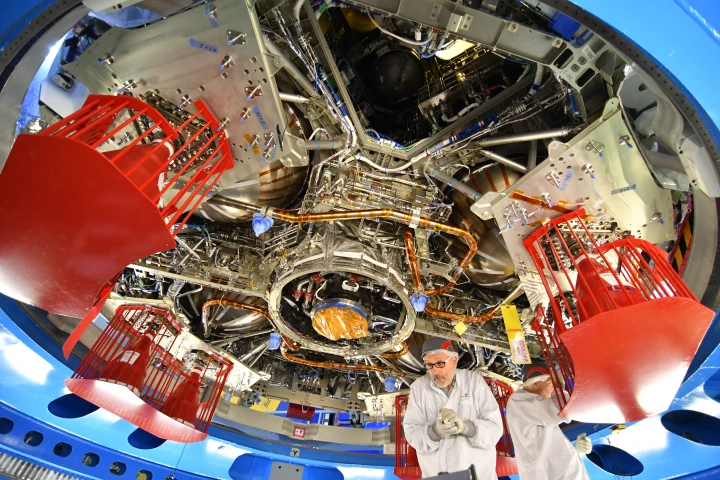 Orion European Service Module-1 seen from below