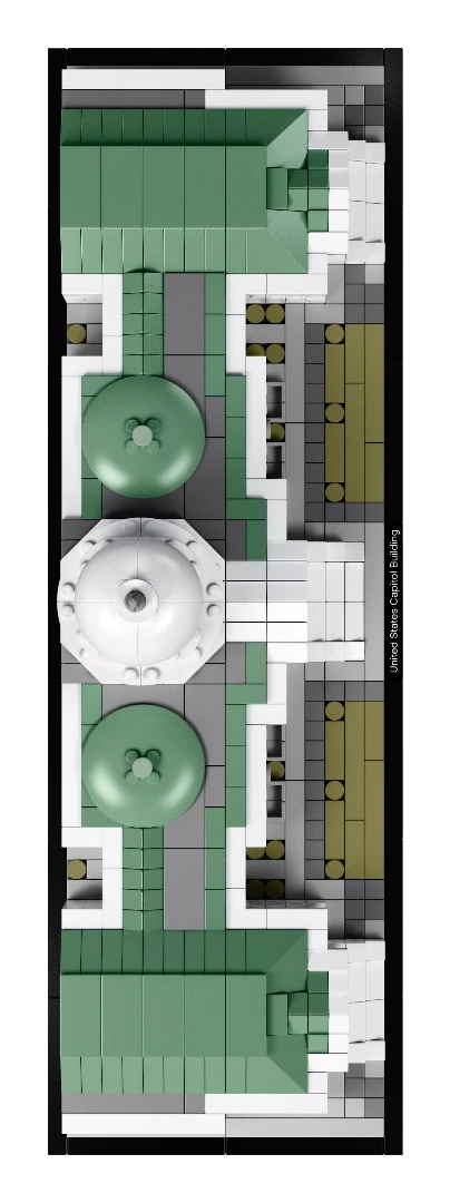 The U.S. Capitol Lego set includes over 1,000 pieces
