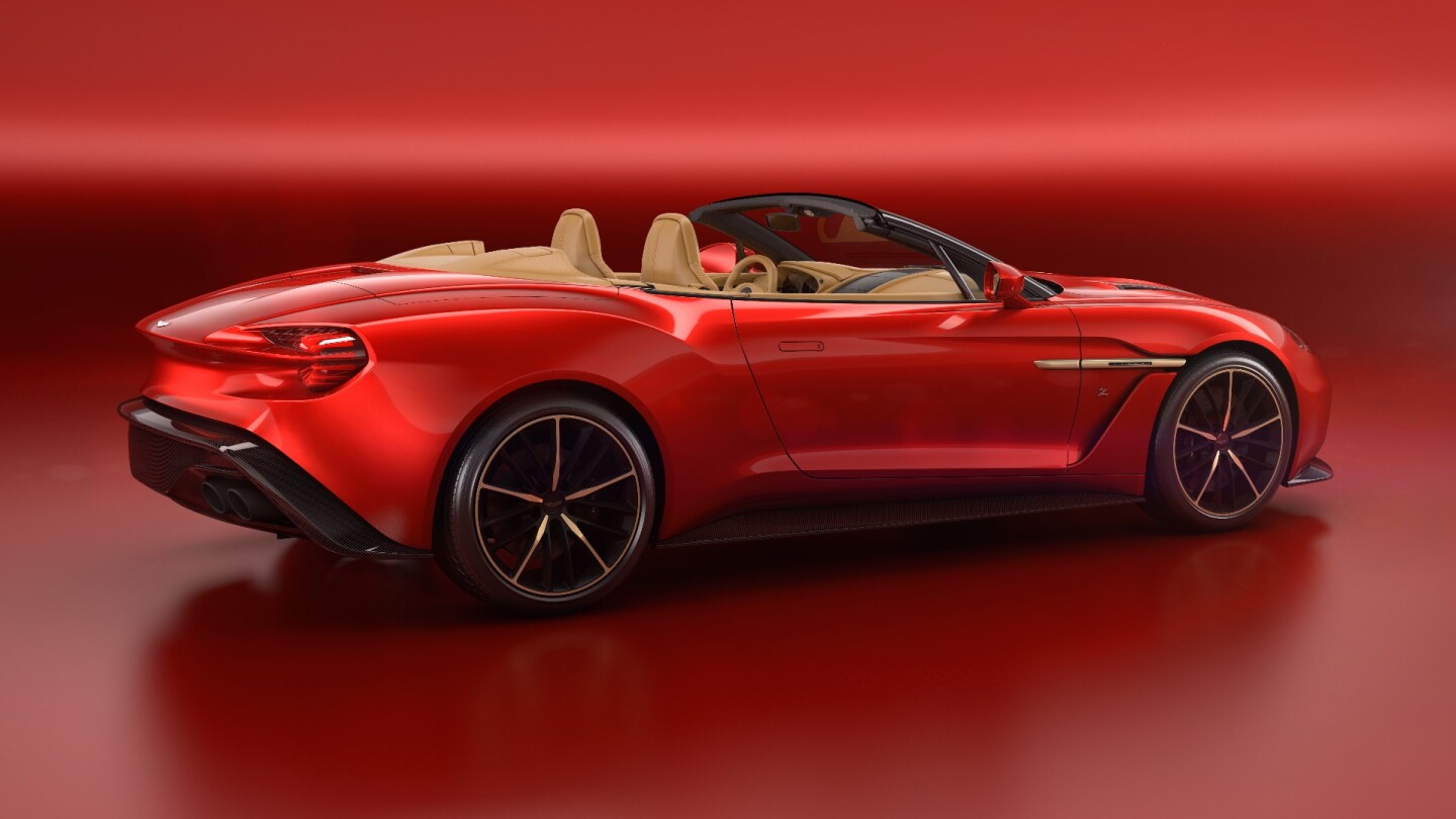 The Zagato is all about the rear haunches, which flow into the decklid