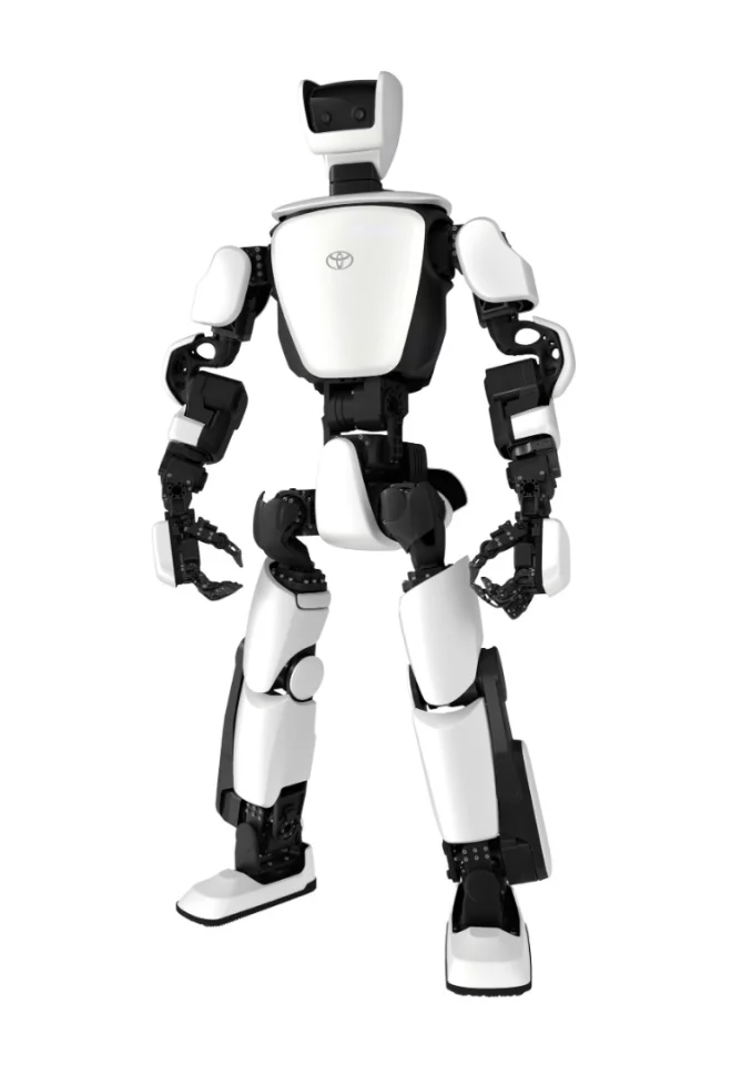 The T-HR3 humanoid robot will live feed sounds and video from a mascot robot's location, and will even mimic its movements