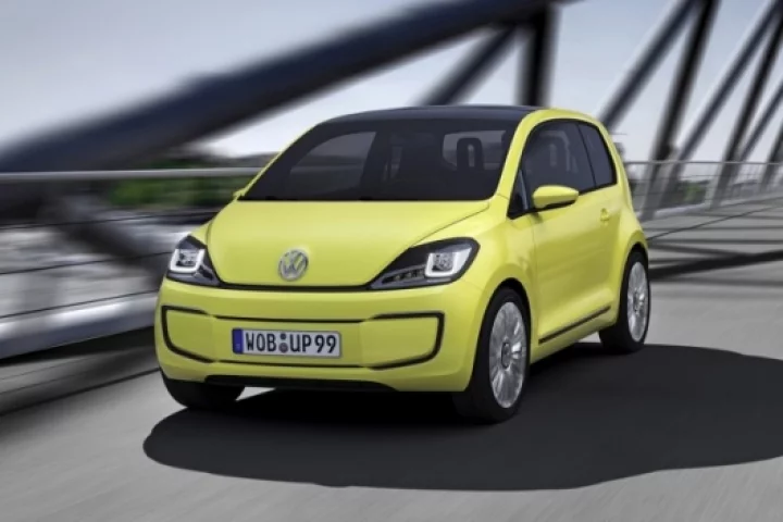 The Volkswagen electric E-Up! Concept will have a top speed 84 mph and an 80 mile range