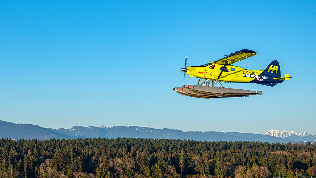Harbour Air's electric plane in action