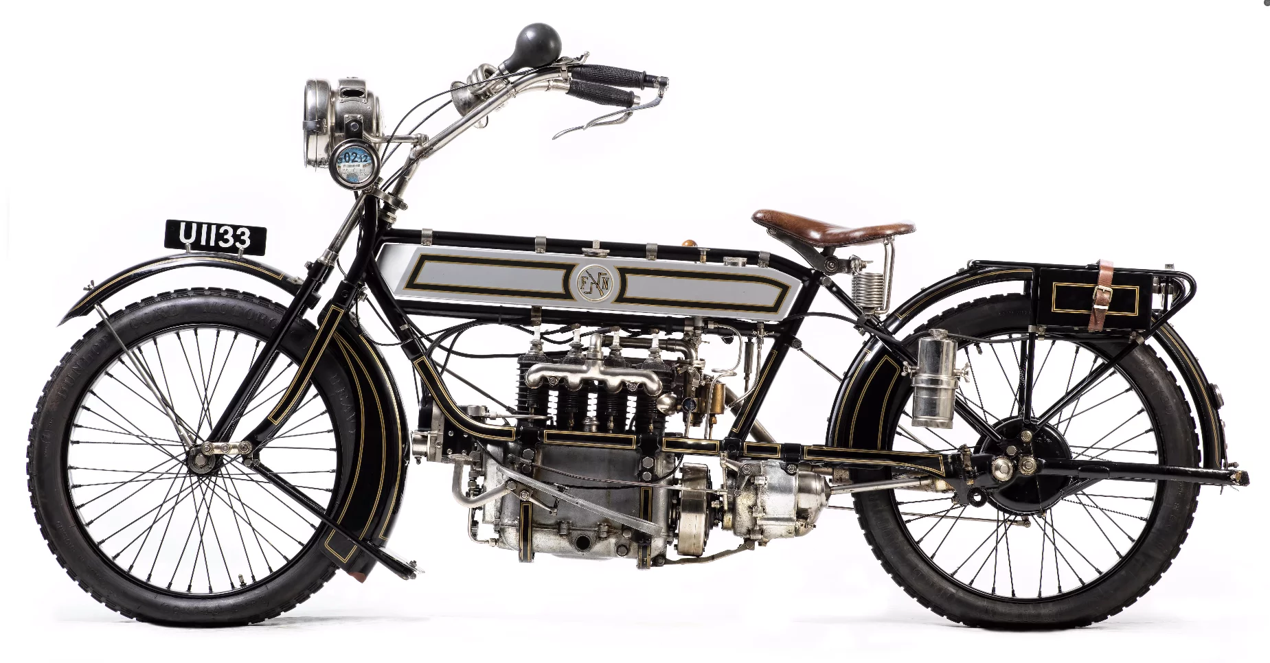 This 1914 FN 7HP Type 700 Four (Lot 609) sold for £40,250 ($52,441).