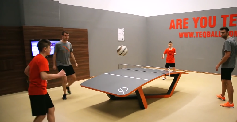 Teqball Combines Soccer and Ping Pong