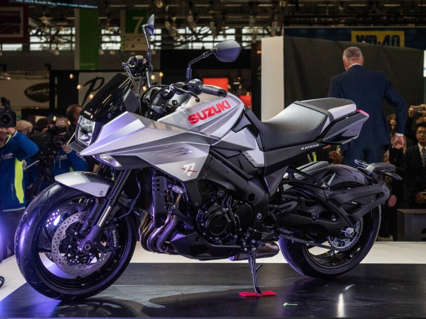 Suzuki reveals the 2019 Katana at Intermot 2018 in Cologne, Germany
