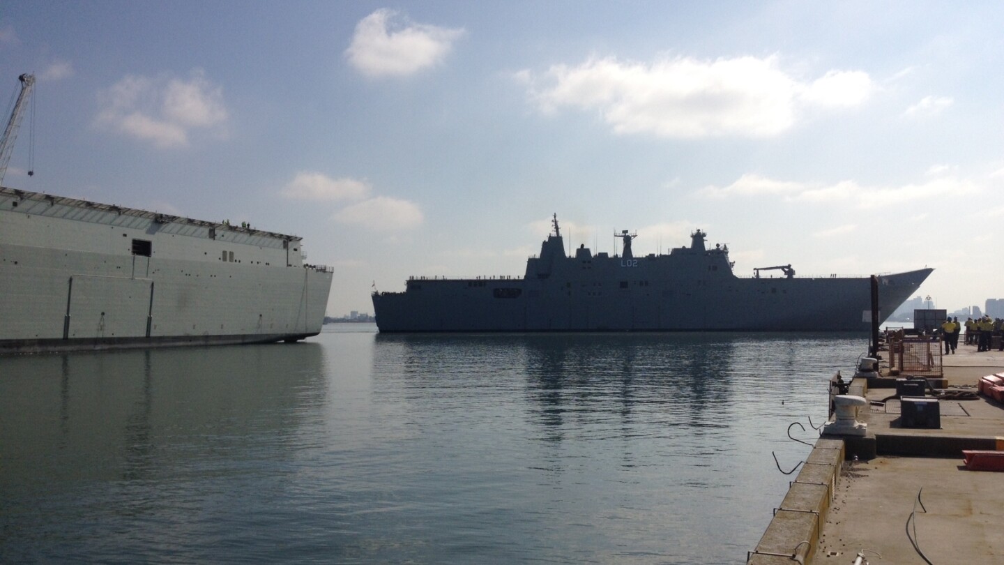Nuship Canberra starts sea trials (Photo: BAE Systems)