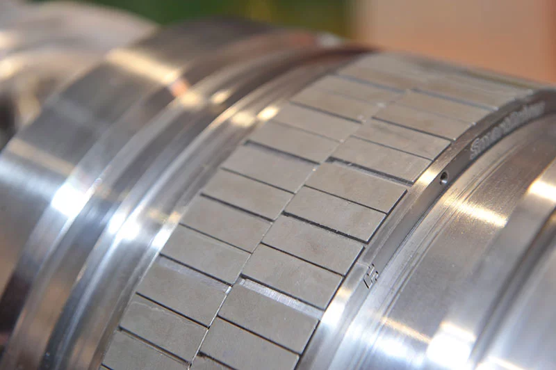 Kugel motor cutaway showing the magnet ring