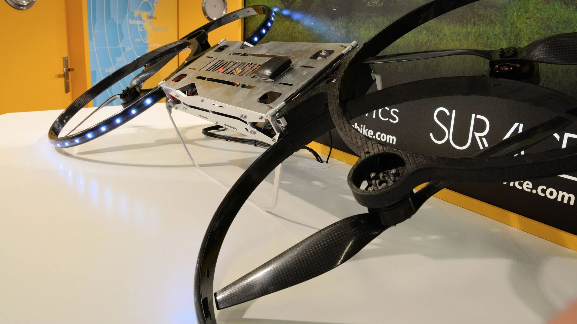 Gizmag got a chance to see the miniature version of the Hoverbike in action, in August 2014