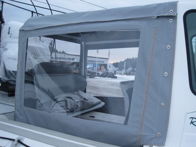 The AirRider hovercraft weather canopy