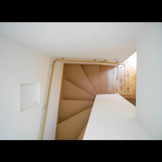 If you don’t feel like making the climb there are also traditional stairs that run up from the kitchen to the sun room