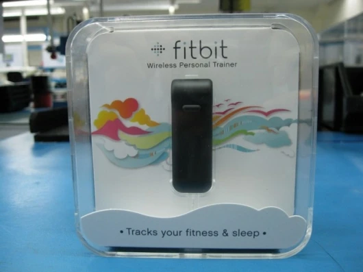 Boxed and ready to ship, one of the first Fitbit monitors to be sent out