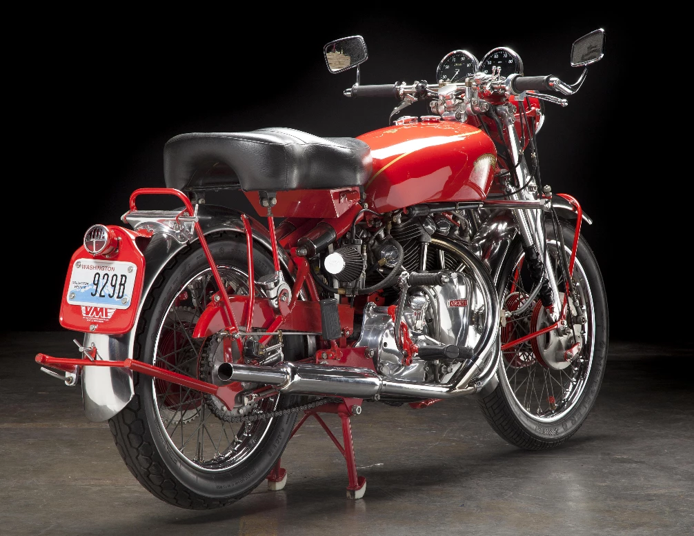 This 1951 Vincent White Shadow in Chinese Red, is one of just 15 White Shadows made, and is expected to sell for between $300,000 and $350,000.