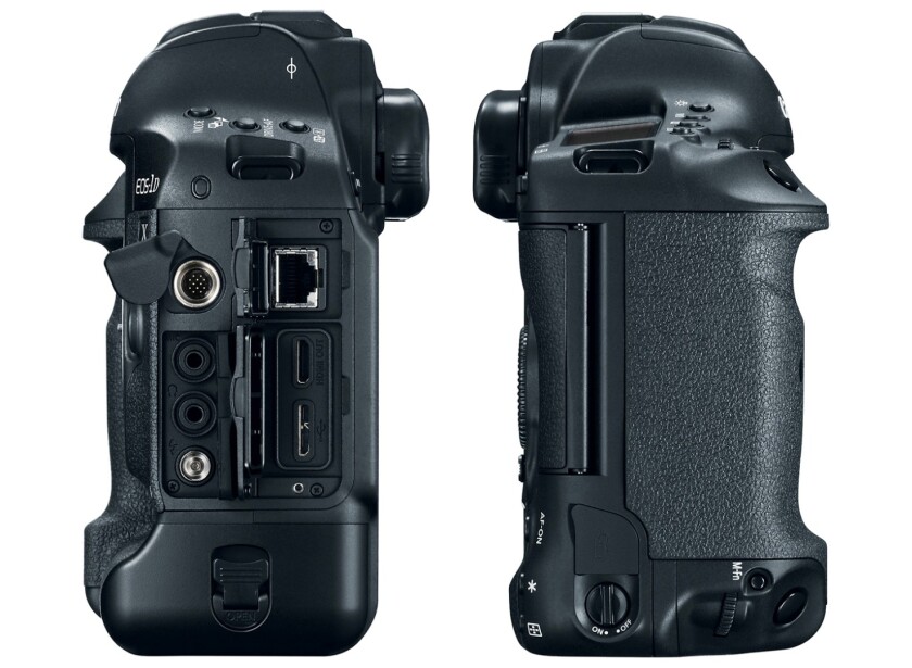 The grip on the Canon EOS-1D X Mark II has been improved for better handling