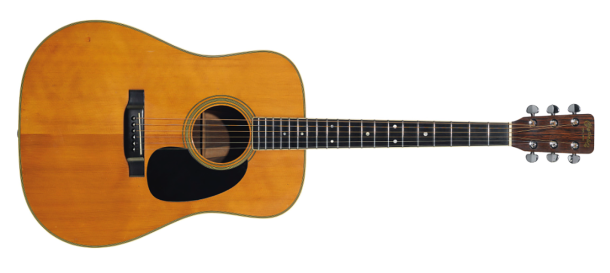 This 1969 C.F. Martin D-35 was purchased from a musician was selling his guitar on the street outside Manny's Music in New York in 1971 and became Dave Gilmour's primary studio acoustic guitar since 1971