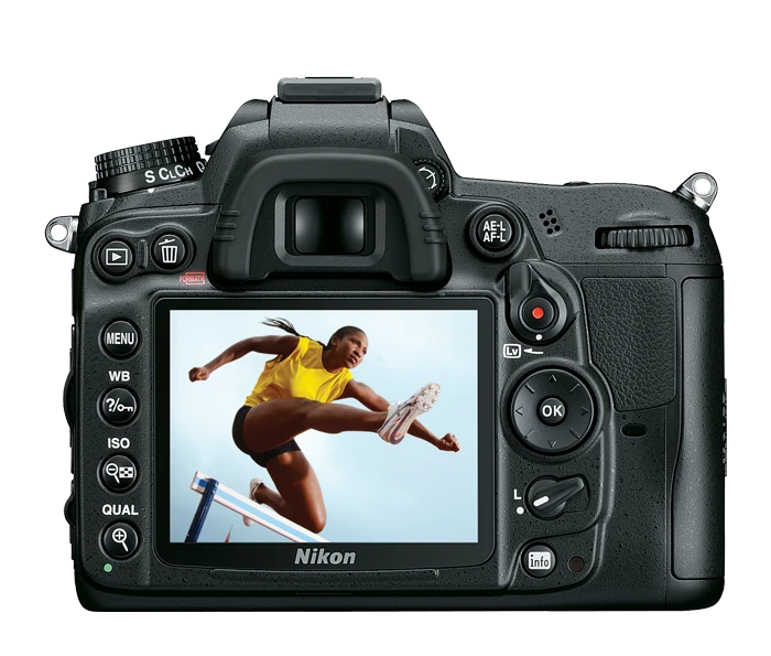 The D7000's 3-inch, 921,000 dot resolution LCD display