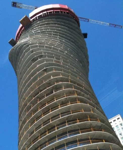 The Absolute Towers under construction