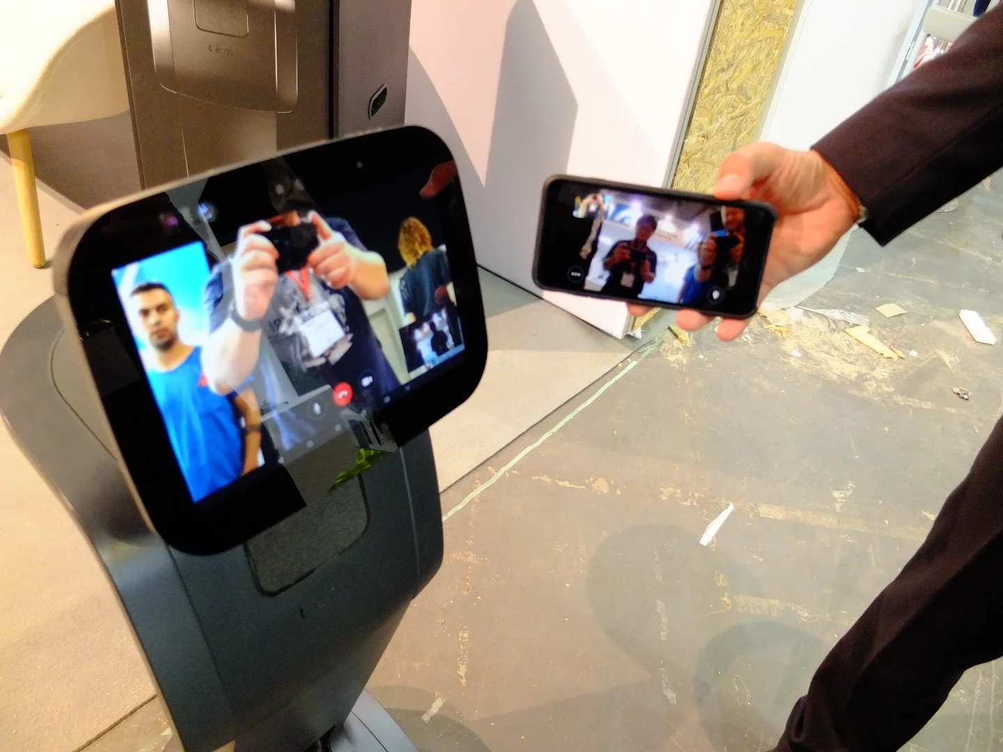 Video calling is billed as a central feature of Temi