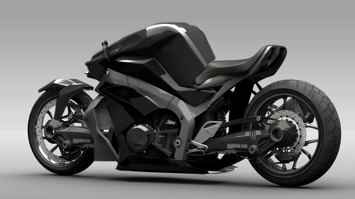 The Ostoure super-naked motorcycle concept(credit: M. R. Shojaie)