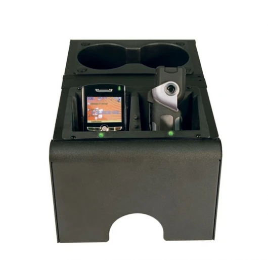 Wireless charging center console for vehicles