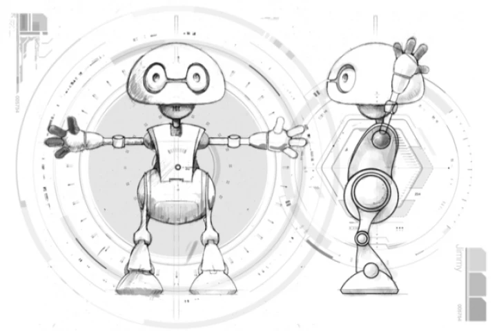 A sketch from the book 21st Century Robot which is being used as a vehicle for the open-source project (Image: robots21.com)