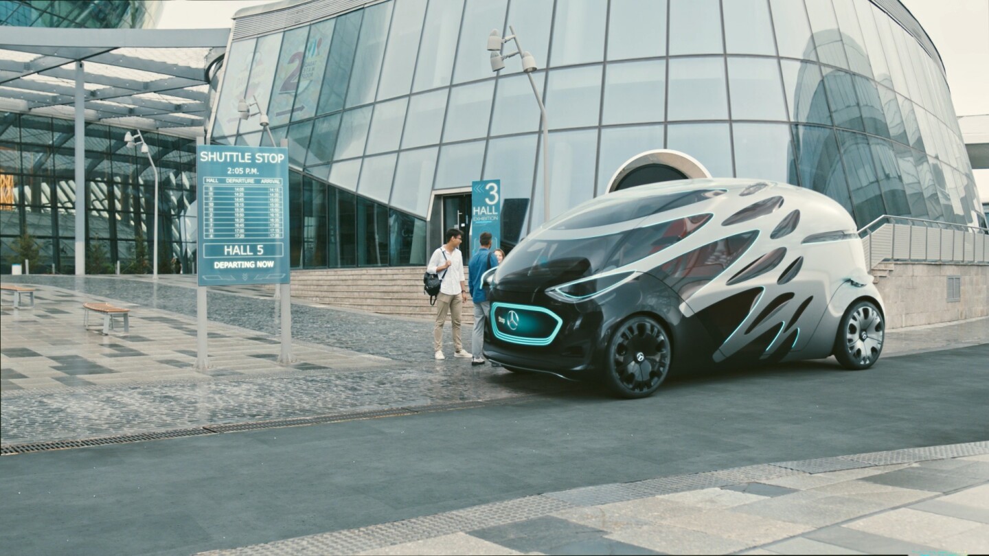 The Mercedes-Benz Vans Vision Urbanetic can anticipate demand