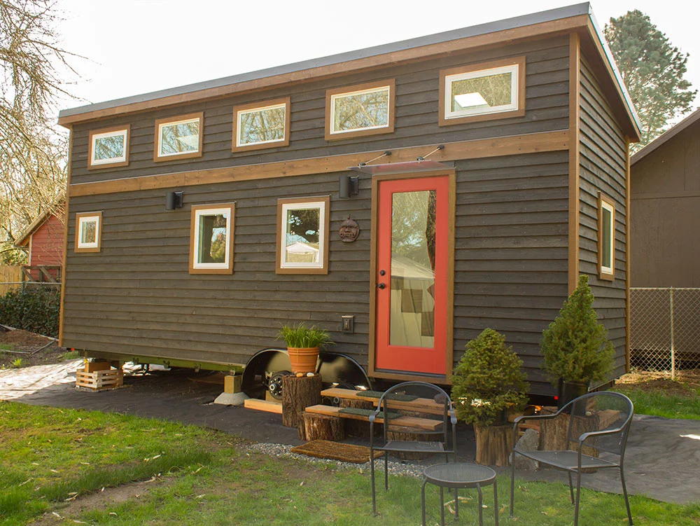 The Hikari Box home features 14 windows which are made with double pane glass to provide a high insulation value and lots of natural light