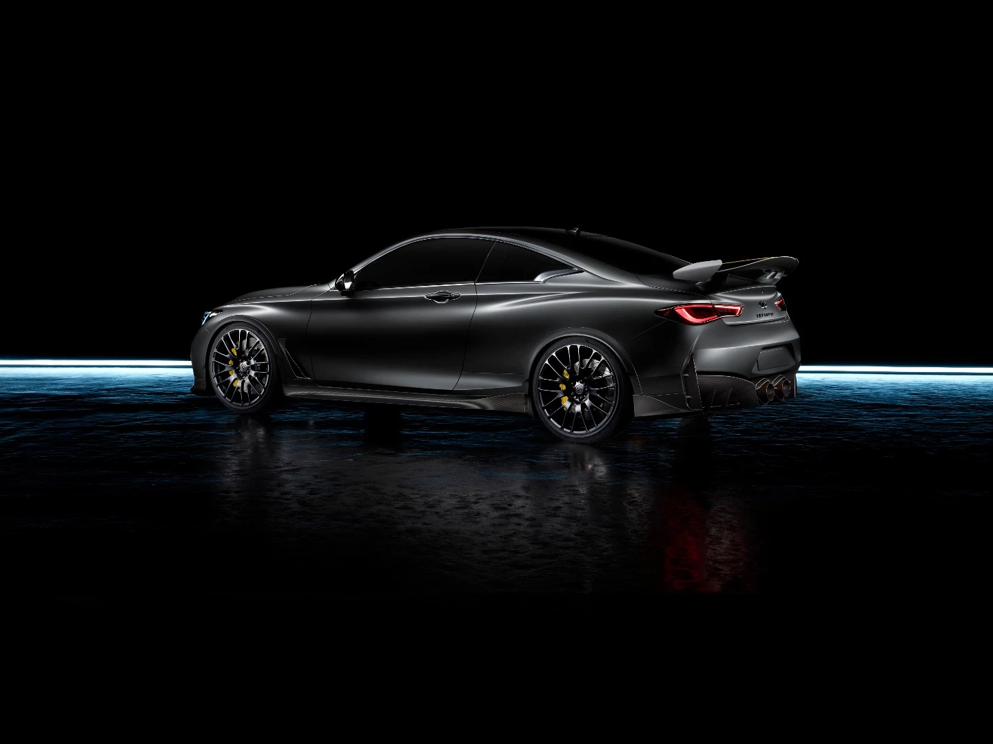 The Infiniti Project Black S is finished in – you guessed it – black