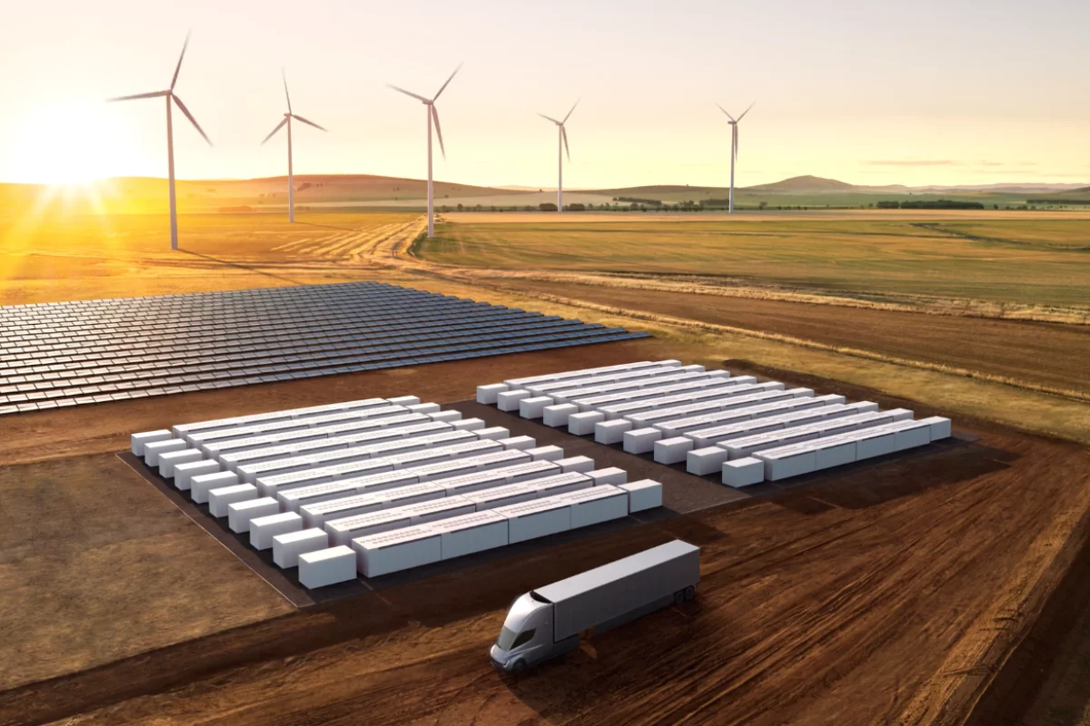Tesla's Megapack batteries can hook up directly to solar via a DC connection for wall-to-wall renewable plants