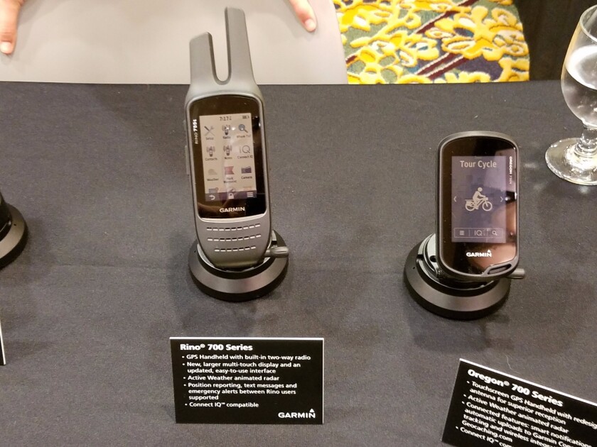 Garmin shows the Rino 755t at Outdoor Retailer Summer Market 2016