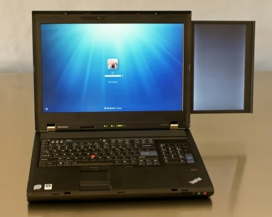 ThinkPad W700ds with secondary screen enabled.