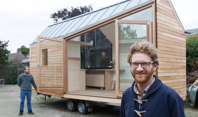 Dutch designer Daniel Venneman with his Porta Palace