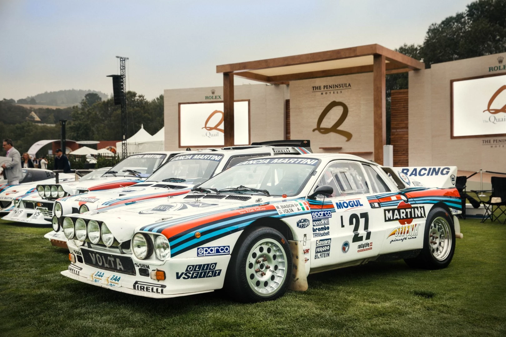 Another of the many facets of the Quail diamond was the celebration of the great Lancia sportscars of the seventies and eighties, and this 1981 Lancia Beta Monte Carlo Turbo was the ultimate winner of a special class for the occasion. It took a class win in the 1981 24 Hours of Le Mans after mechanical issues had plagued its early attempts at endurance racing and was detuned to 370 hp for the race to ensure reliability from the 1,425cc four-cylinder engine.
