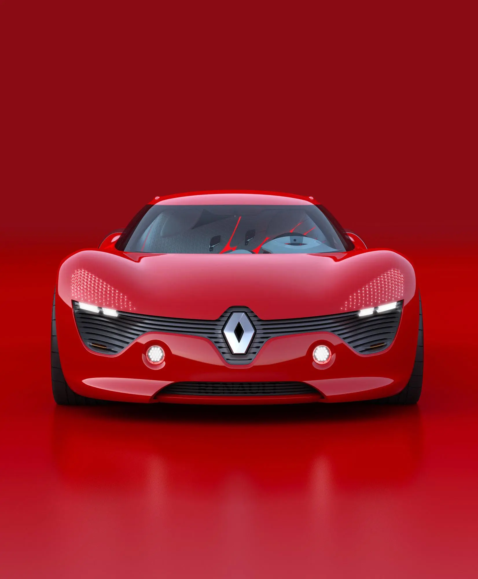The Renault DeZir concept electric vehicle
