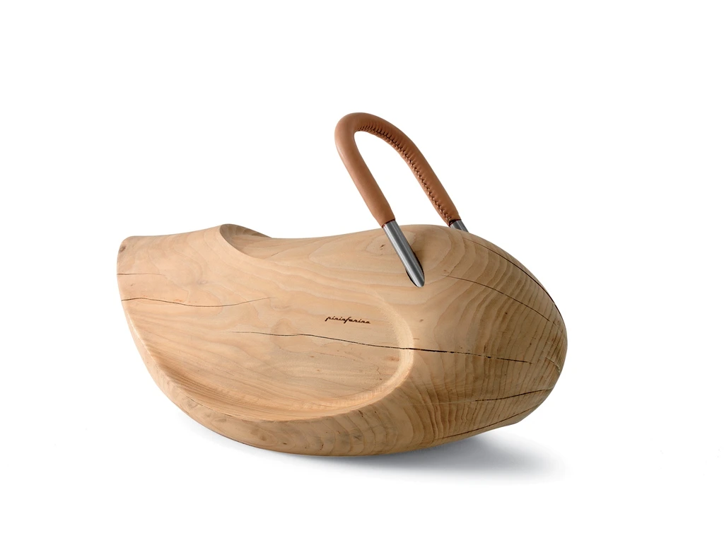 The 2008 Riva 1920 Giulia rocking horse is an all-natural wood rocking toy