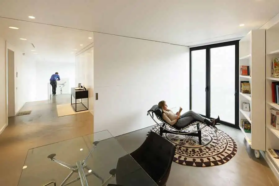 Some of the rooms offer more privacy than others