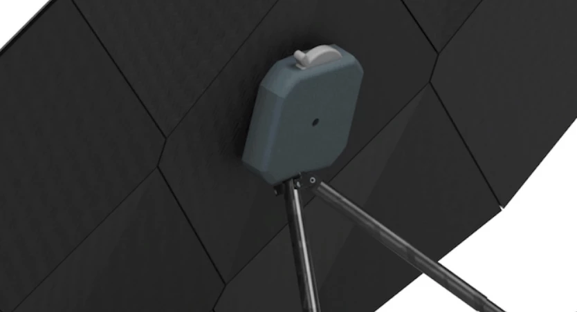 The Sego panel comes with a detachable kickstand and an integrated charger with USB-C port