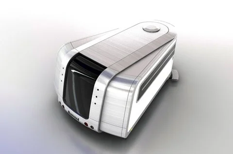 Odorico Pordenone expandable trailer by Jakub Novak - rear view